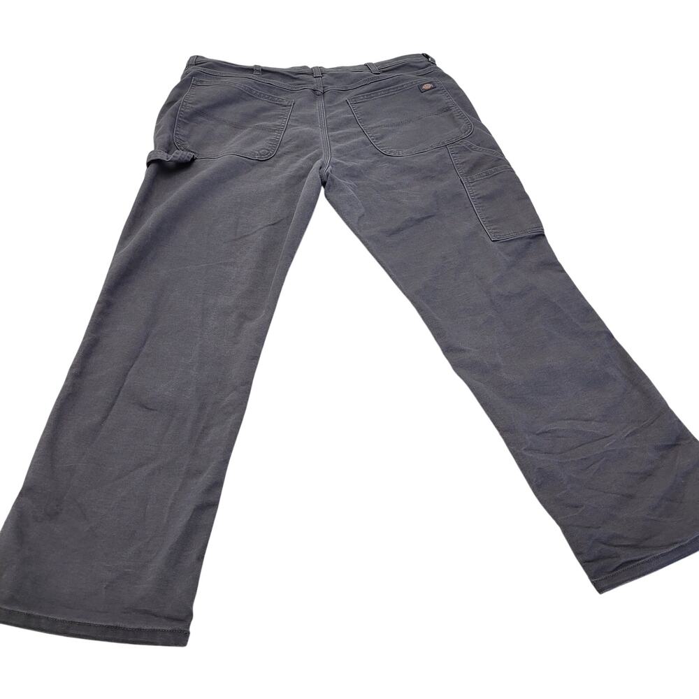 Dickies Flex regular gray canvas utility cargo carpenter pants 38X30 short